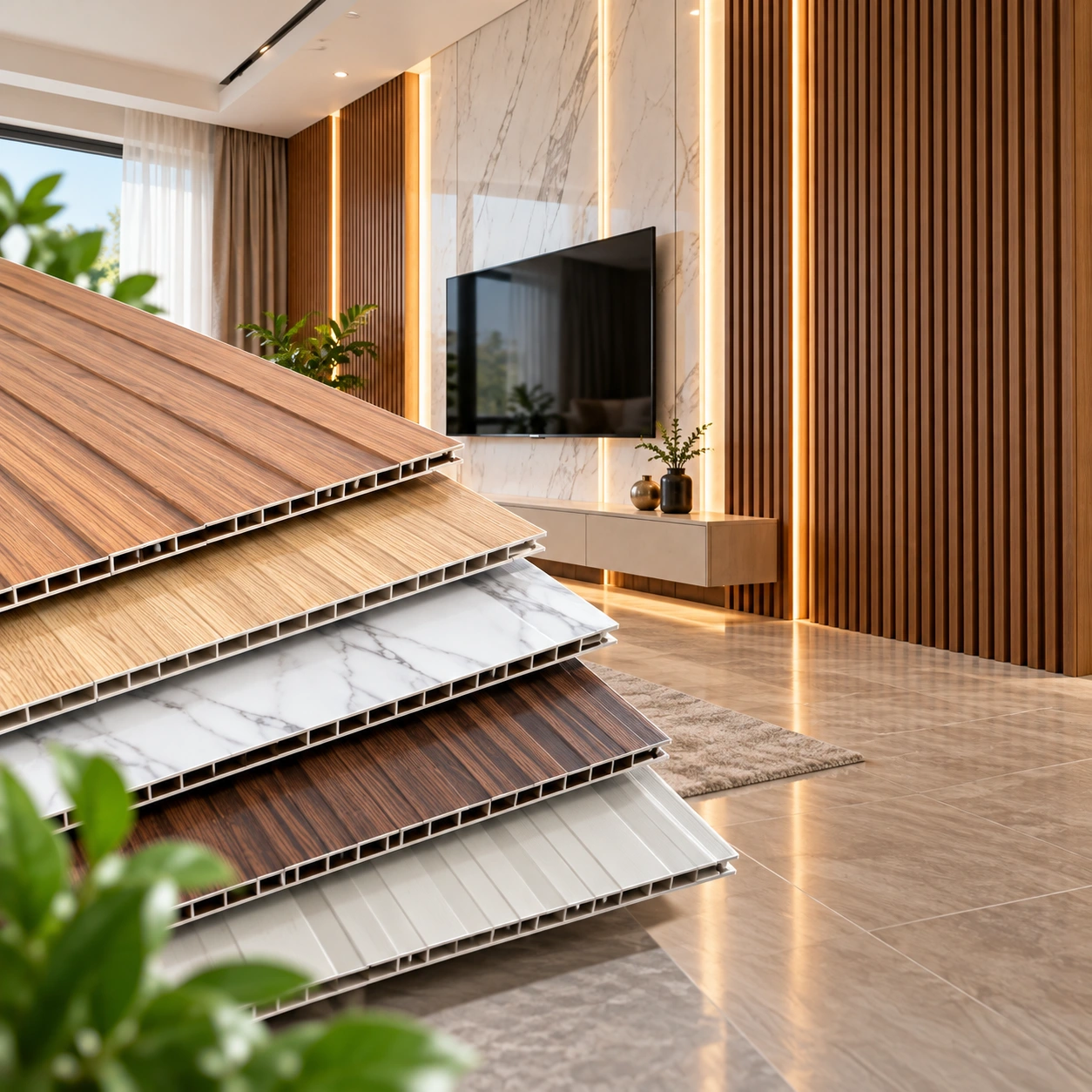 Luxury Wall Panel Showcase Interior 300kb