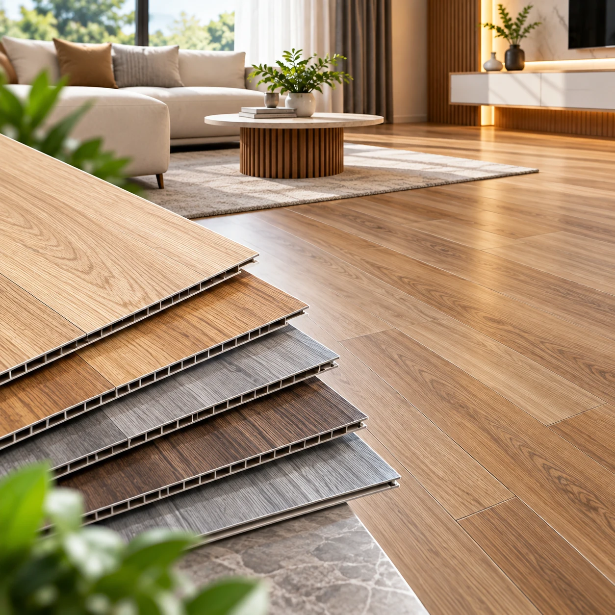 Vinyl Flooring Showcase In A Modern Living Room 300kb