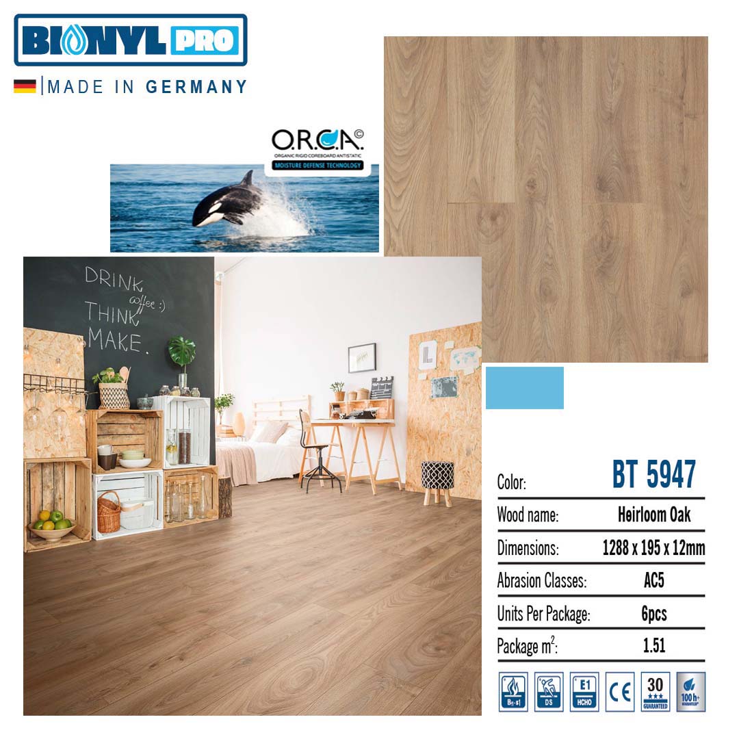 Sàn gỗ Binyl Pro BT 5947 12mm
